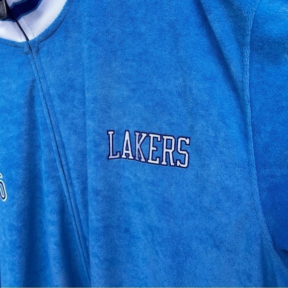 Vintage Reebok 1966 NBA Los Angeles Lakers Track Jacket Warm Up Jacket | Size 3… - Picture 5 of 12